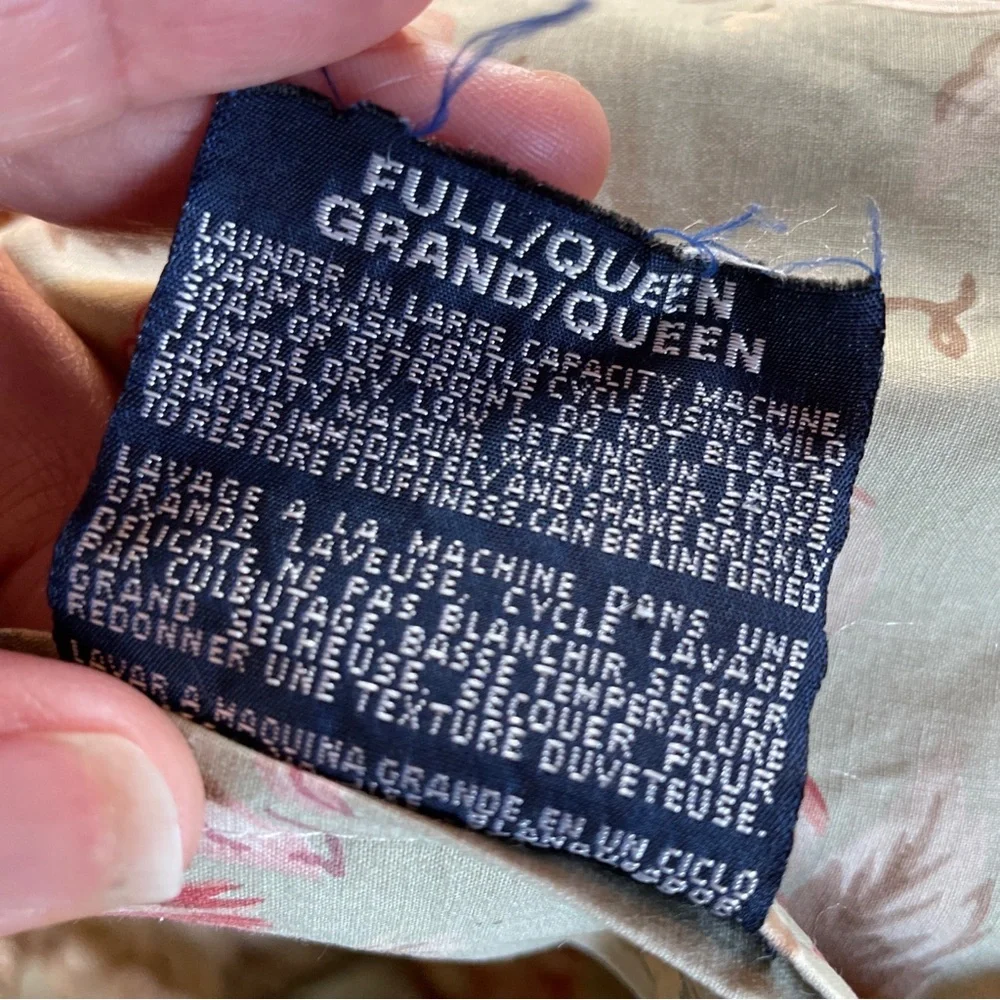 Ralph Lauren comforter queen full Charlotte cottagecore country farmhouse vtg
